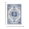 Homeroots 4 x 6 ft. Ivory & Blue Medallion Area Rug 385886 - alternate 3